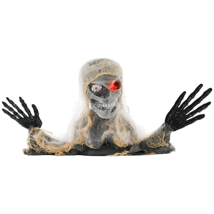 Animierte Halloween-Mumie mit leuchtenden Augen, 55x18x35 cm