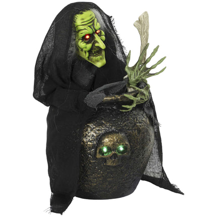 Animated Halloween Witch with Lights and Sound Activation