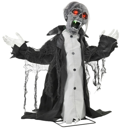 Animated Halloween Zombie Skeleton with Moving Arms