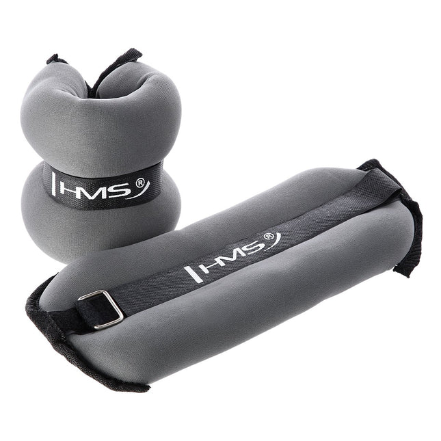 Ankle & Wrist Weights, 2 x 2 kg, Gray