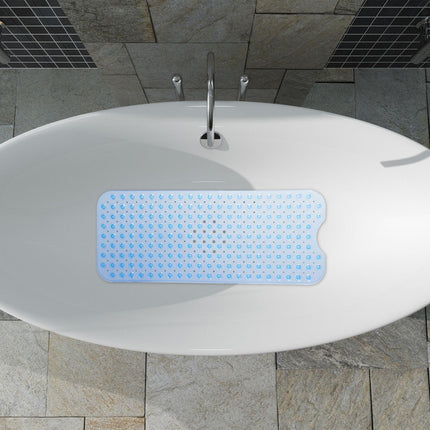 Anti-Slip Bathtub Mat with Massage and Drain Cutout