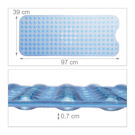 Anti-Slip Bathtub Mat with Massage and Drain Cutout