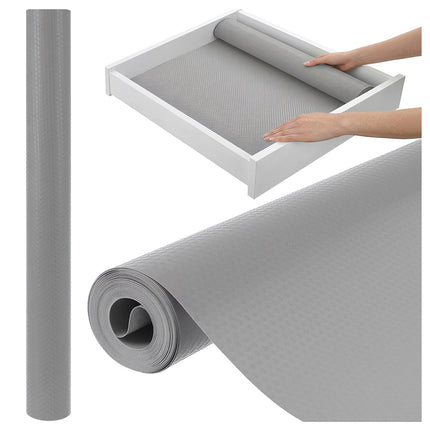 Anti-Slip Drawer Mat, 500x50 cm, Gray, Waterproof
