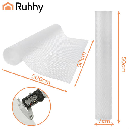 Anti-Slip Drawer Mat, White, 500x50 cm, Waterproof
