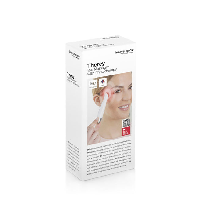 Anti-ageing Eye Massager with Phototherapy, Thermotherapy and Vibration Therey InnovaGoods