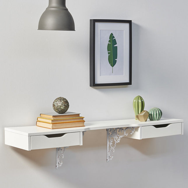Antike Gusseisen-Regalhalterungen, 4er-Set