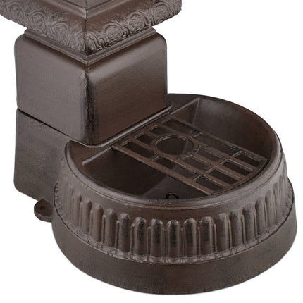 Antiker Säulenbrunnen mit Wasserhahn und Becken, 100 cm