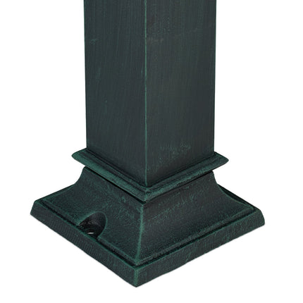 Antiker Gartenbrunnen mit goldenem Wasserhahn, 80 cm