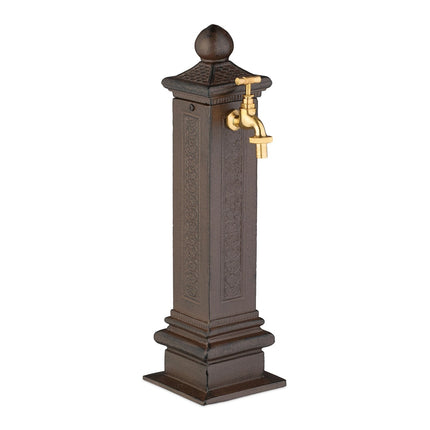 Antique Metal Column Fountain, 47 cm
