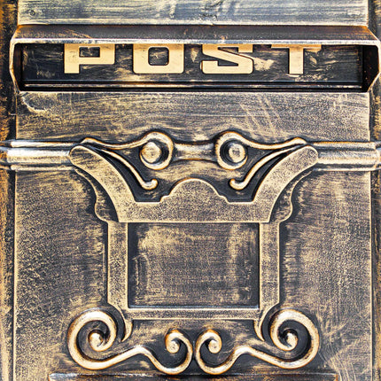 Antique Style Cast Aluminium Freestanding Mailbox