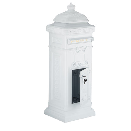 Antique Style Freestanding Cast Aluminium Mailbox