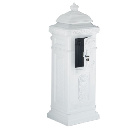 Antique Style Freestanding Cast Aluminium Mailbox