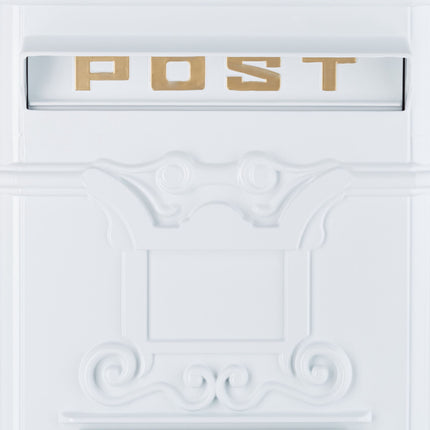 Antique Style Freestanding Cast Aluminium Mailbox
