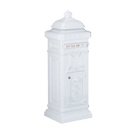 Antique Style Freestanding Cast Aluminium Mailbox