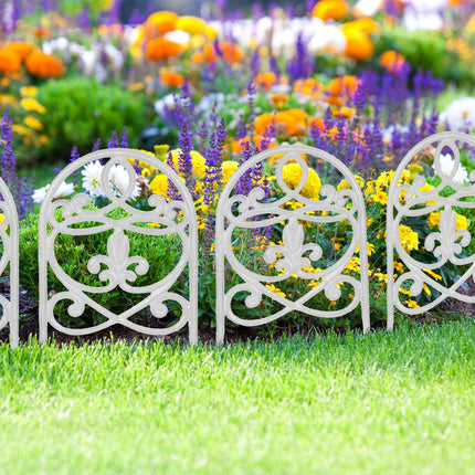 Gartenzaunfelder im Antik-Stil, 10er-Set