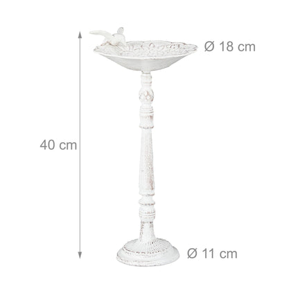 Antique cast iron bird bath