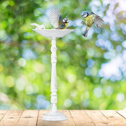 Antique cast iron bird bath