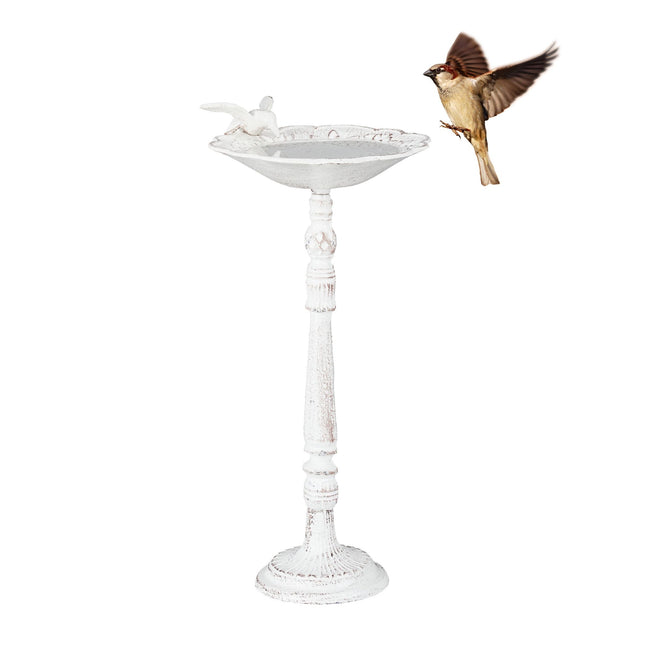 Antique cast iron bird bath