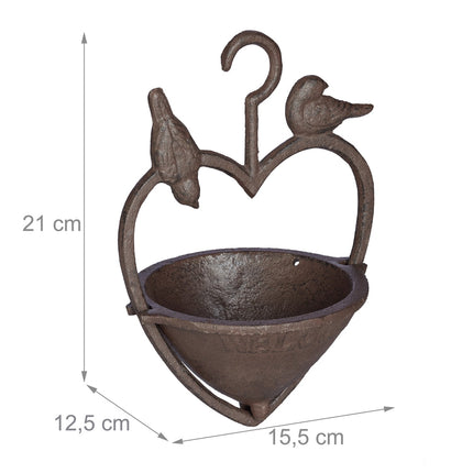 Antique hanging bird bath