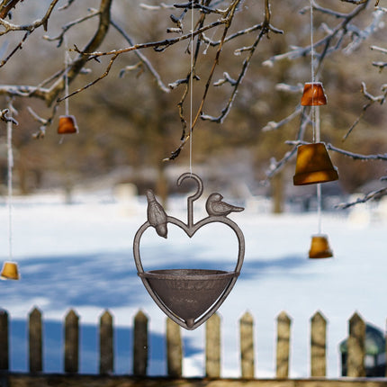 Antique hanging bird bath
