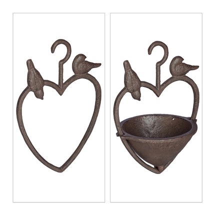 Antique hanging bird bath