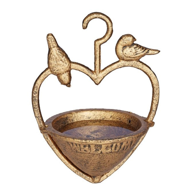 Antique hanging bird bath