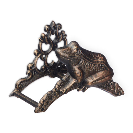 Antique hose holder with frog