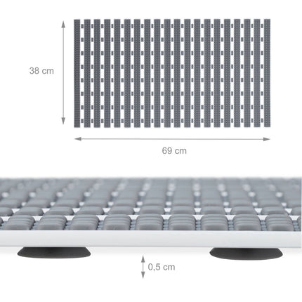 Anti-slip mat for shower and bathtub