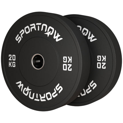 Ein Paar 20-kg-Hantelscheiben, schwarz, 50-mm-Loch