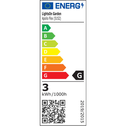 Apollo Flex zahradní lampa 77/112 cm šedá
