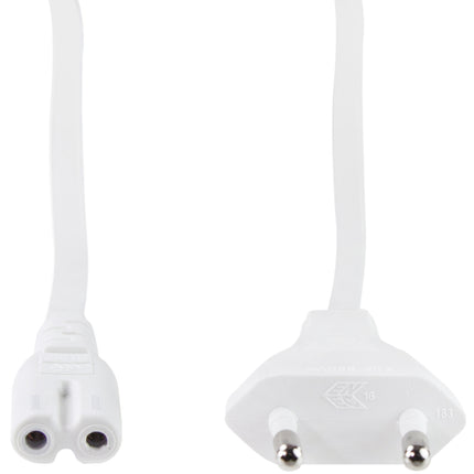 Gerätekabel Euro - C7 Weiß 1,8m
