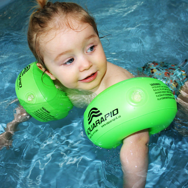 Plavecký náramek Aqua ring -30 kg zelená