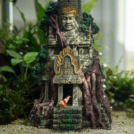 Aquarium Temple Ornament, Polyresin Cave Hideaway