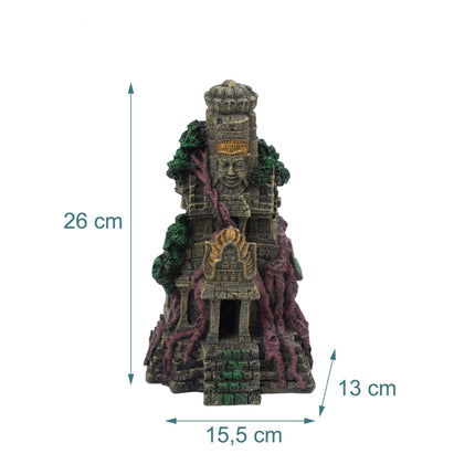 Aquarium Temple Ornament, Polyresin Cave Hideaway