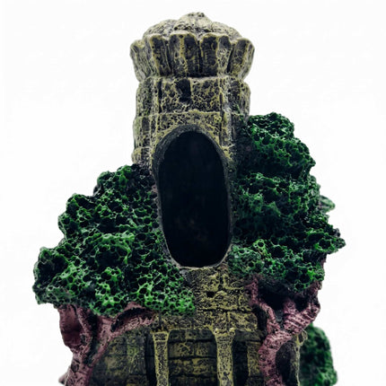 Aquarium Temple Ornament, Polyresin Cave Hideaway