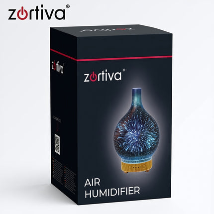 Aroma Diffuser Humidifier 200 ml with RGB LED Light, Up to 6 Hours, 7 Colours