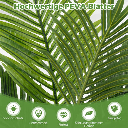 Artificial Areca Palm Set, 90 cm, Indoor, Maintenance-Free