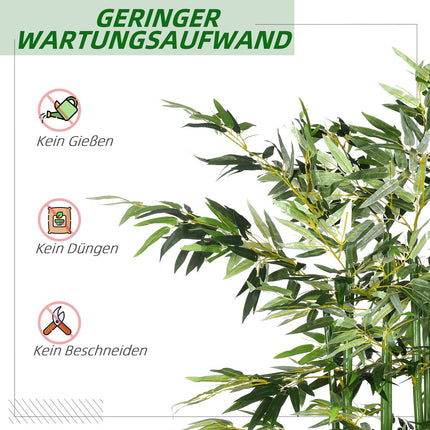 Artificial bamboo plant, 180cm, pine pot, indoor/outdoor