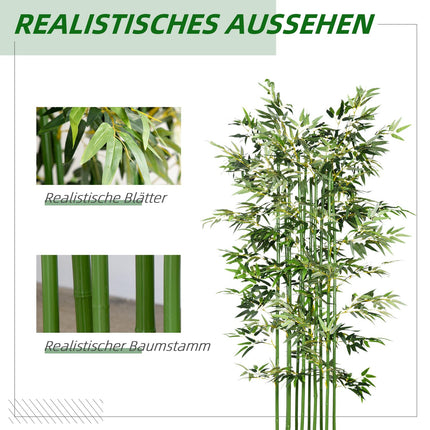 Artificial bamboo plant, 180cm, pine pot, indoor/outdoor