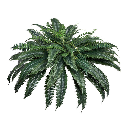Artificial Boston Fern Bush, 47 In, 88 Fronds, Indoor/Outdoor