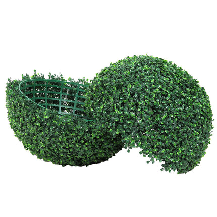 Artificial Boxwood Topiary Balls, 16 In, Set of 2