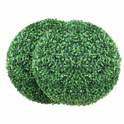 Artificial Boxwood Topiary Balls, 2-Pack, 20 Inch, LED