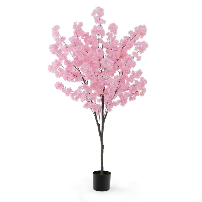 Künstlicher Kirschblütenbaum, 190 cm, rosa Blüten