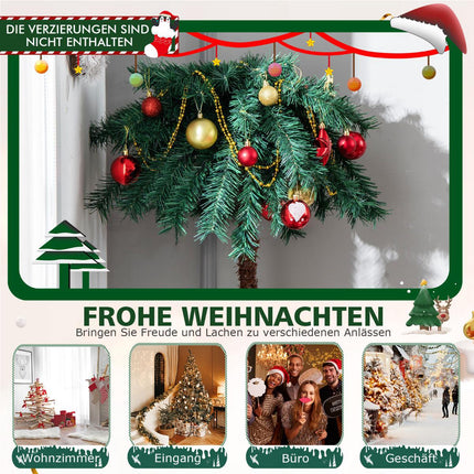 Künstliche Weihnachts-Palme 150 cm, 150 warmweiße LEDs