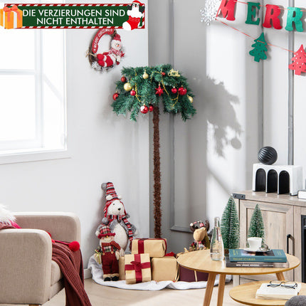Künstliche Weihnachts-Palme 150 cm, 150 warmweiße LEDs