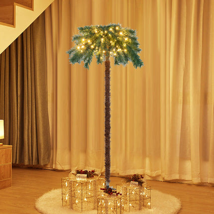 Künstliche Weihnachts-Palme 150 cm, 150 warmweiße LEDs
