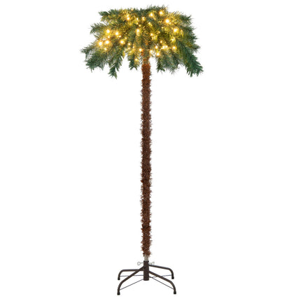 Künstliche Weihnachts-Palme 150 cm, 150 warmweiße LEDs