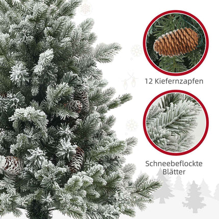 Artificial Christmas tree, 100cm, snowy, flame retardant