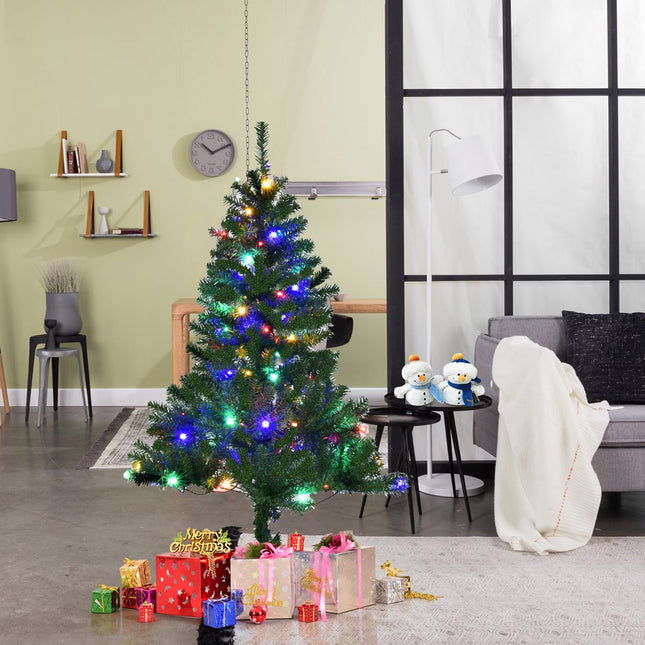 Künstlicher Weihnachtsbaum 120 cm, LED-Lichter, Ständer