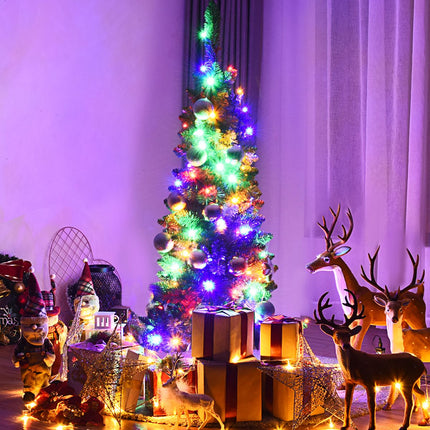 Künstlicher Weihnachtsbaum 135 cm, 150 LED-Lichter, Metallständer